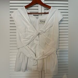 TOVE Ivory Organic Cotton Top